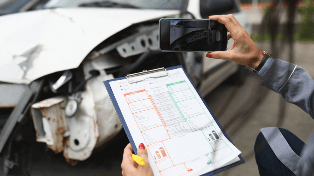 Remplir un constat voiture contre mur