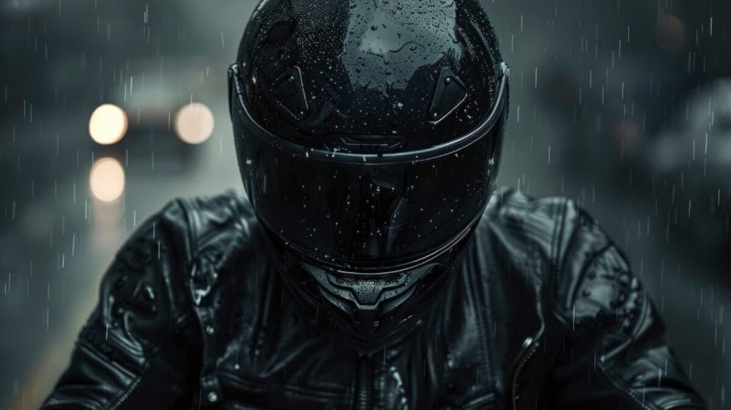 Visière teintée casque moto
