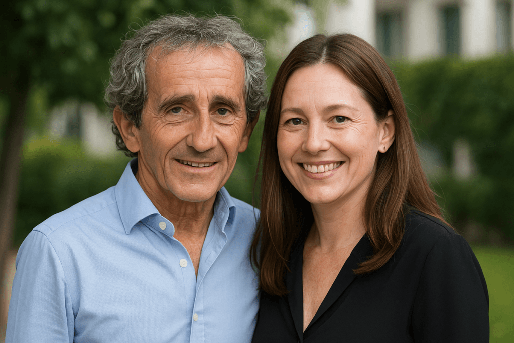 alain prost et sa nouvelle compagne