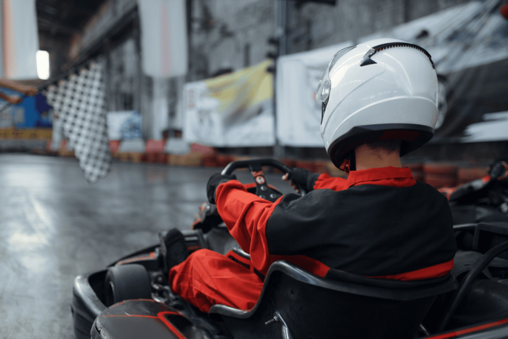 casque karting